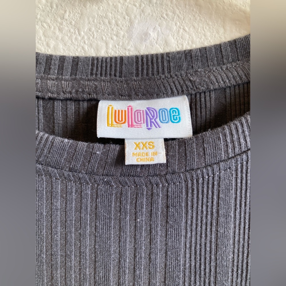 LuLaRoe Grey Chelsea Dress Size XXS - Picture 2 of 11